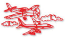 Flugzeug Patchwork Präge Stempel Set - Tortendekoshop