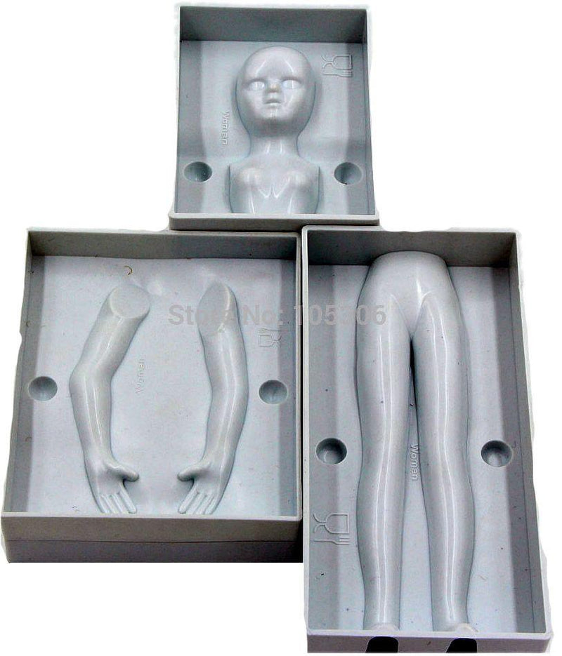 Fondant 3D Menschen Plastikform Set - Tortendekoshop