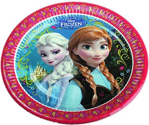 Frozen, Anna, Elsa, Eiskönigin Pappteller - Tortendekoshop