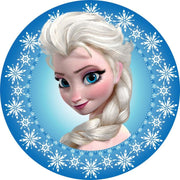 Frozen, Elsa Figüren, Eiskönigin Runde Tortenaufleger - Tortendekoshop