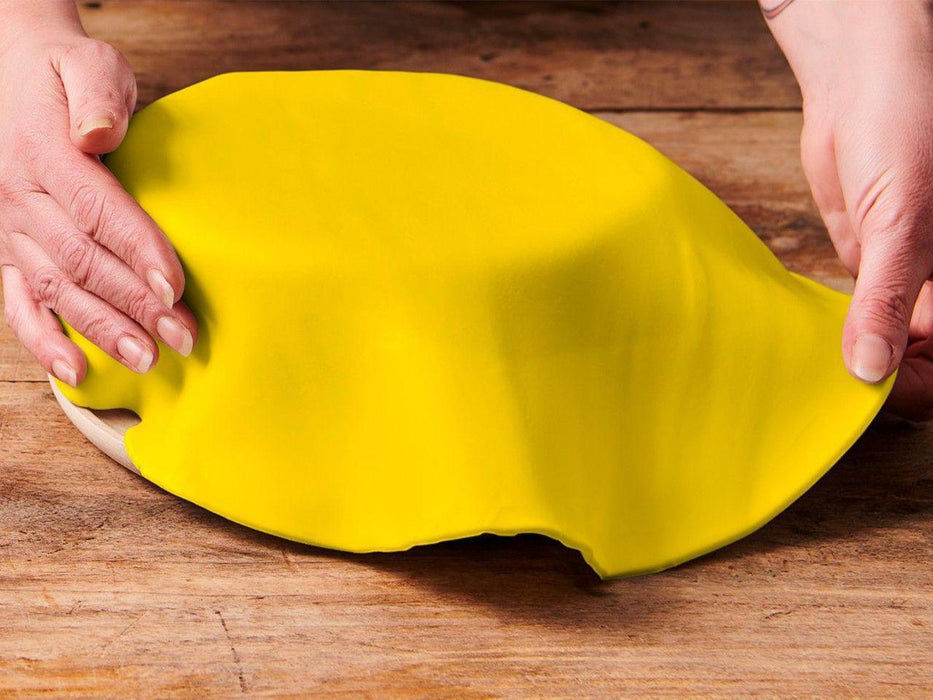 Funcakes Ausgerollte Rollfondant mellow gelb Durchmesser, 36cm - Tortendekoshop