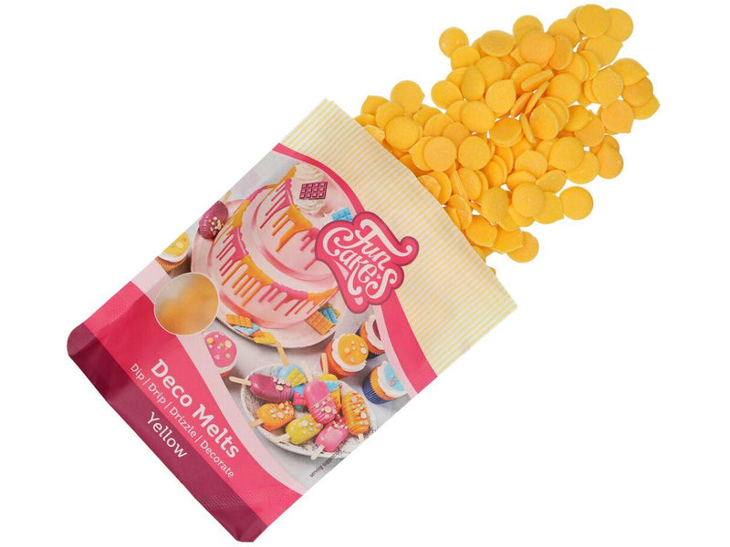 FunCakes Deko Melts Gelb, 250g - Tortendekoshop