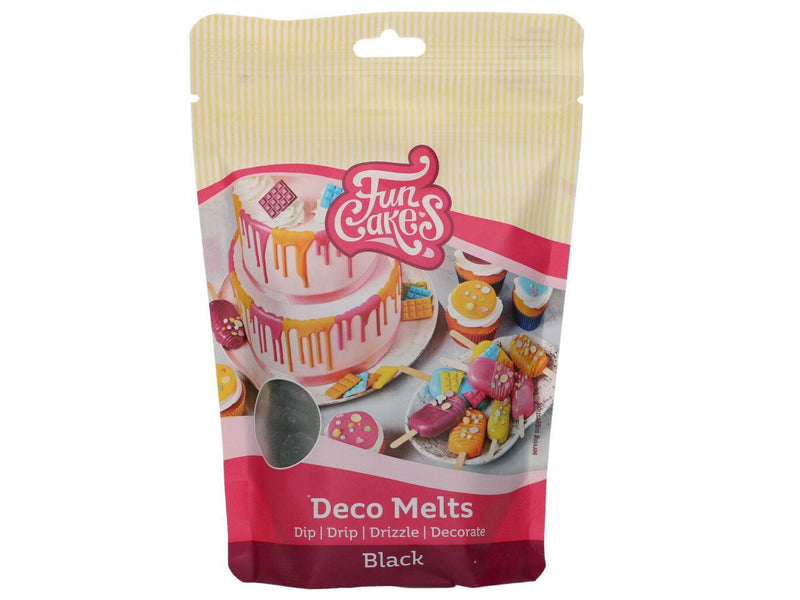 FunCakes Deko Melts Schwarz, 250g - Tortendekoshop