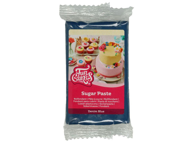 Funcakes Fondant Denimblau, 250 gr. - Tortendekoshop