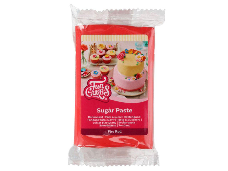 Funcakes Fondant feuer rot, 250g - Tortendekoshop