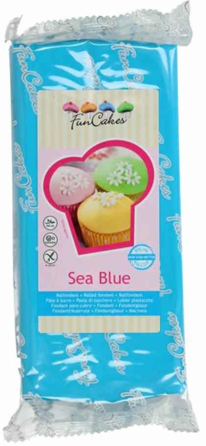 Funcakes Fondant Meerblau, 1kg - Tortendekoshop