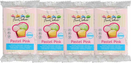 Funcakes Fondant Pastel pink, 4x250g - Tortendekoshop