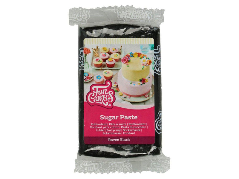 Funcakes Fondant Raben schwarz, 250g - Tortendekoshop