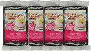 Funcakes Fondant Raben schwarz, 4x250g - Tortendekoshop