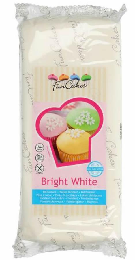 Funcakes Fondant Reinweiß, 1kg - Tortendekoshop