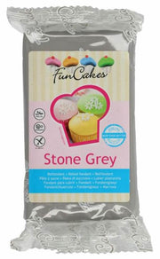 Funcakes Fondant Steingrau, 4x250 gr. - Tortendekoshop
