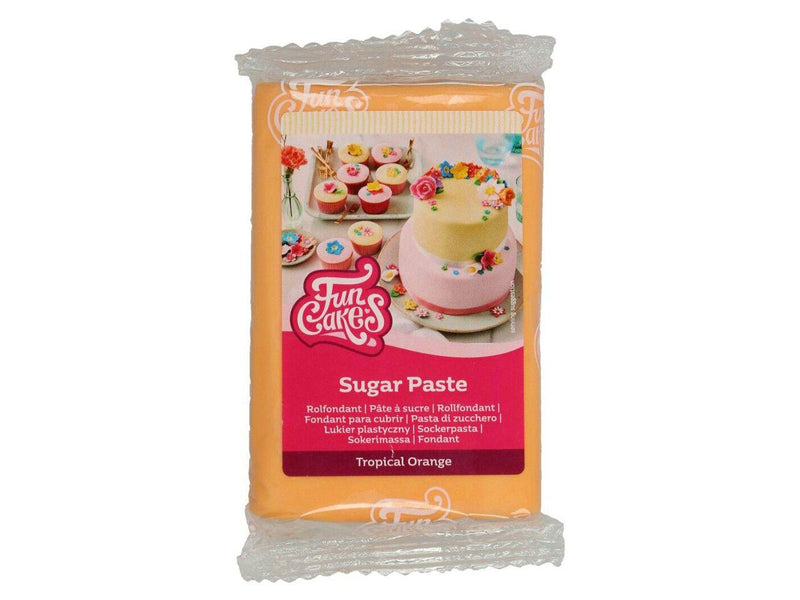 Funcakes Fondant Tropical orange, 250g - Tortendekoshop