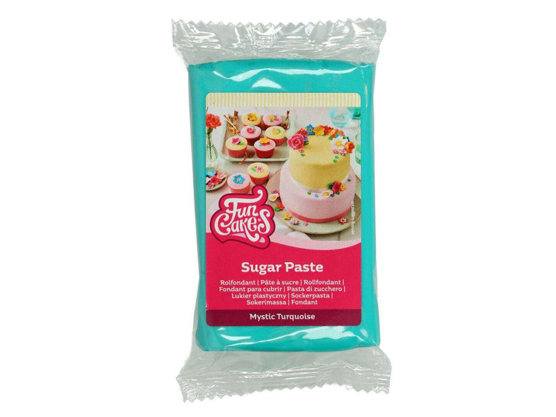 Funcakes Fondant türkis, 250gr. - Tortendekoshop