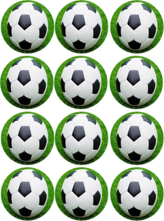 Fußball Cupcake, Muffinaufleger - Tortendekoshop