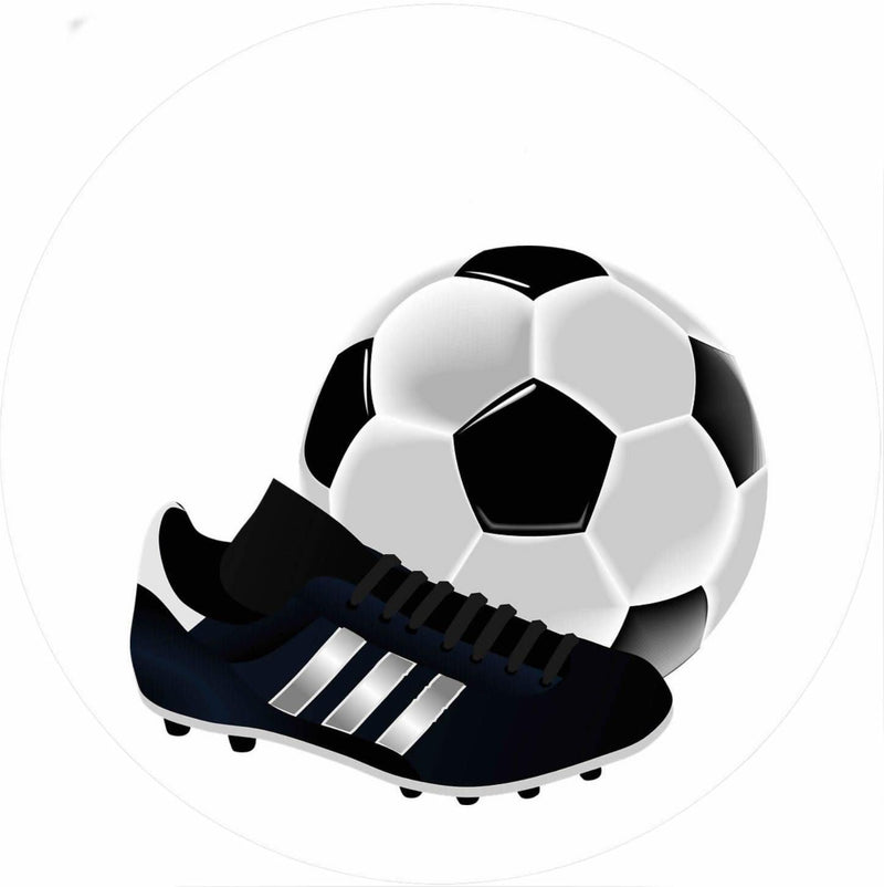 Fußball Thema-10 Runde Tortenaufleger - Tortendekoshop