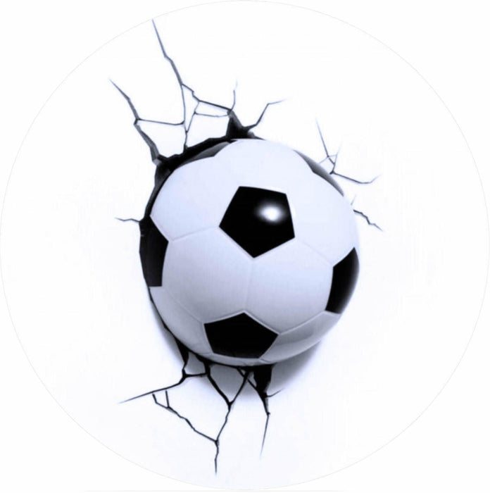 Fußball Thema-12 Runde Tortenaufleger - Tortendekoshop
