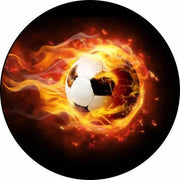 Fußball Thema-3 Runde Tortenaufleger - Tortendekoshop