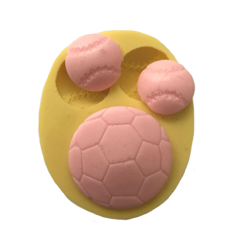 Fußball Thema Silikonform - Tortendekoshop