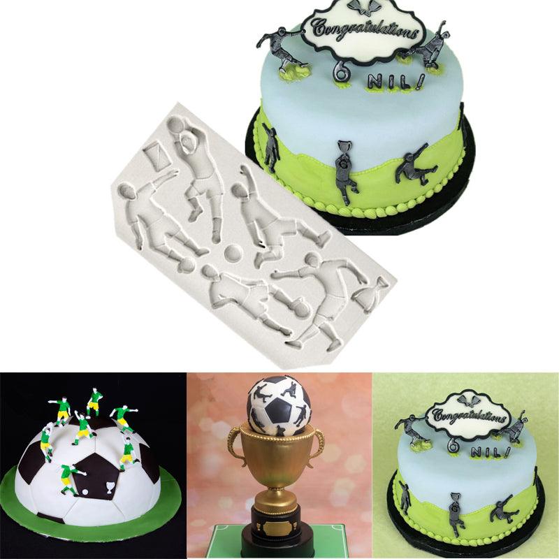 Fußballspieler Silikonform - Tortendekoshop