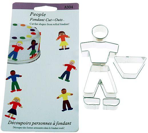 Girl, Boy Ausstechform Set, Edelstahl - Tortendekoshop