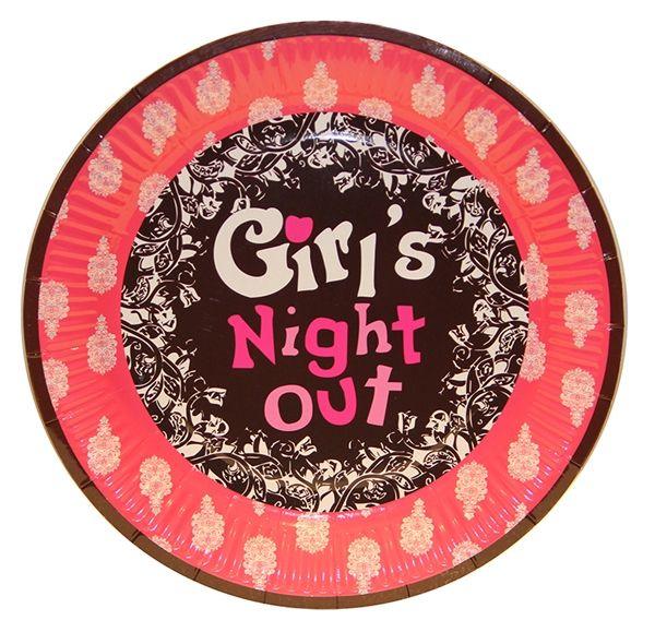 Girls Night Out Party Pappteller - Tortendekoshop