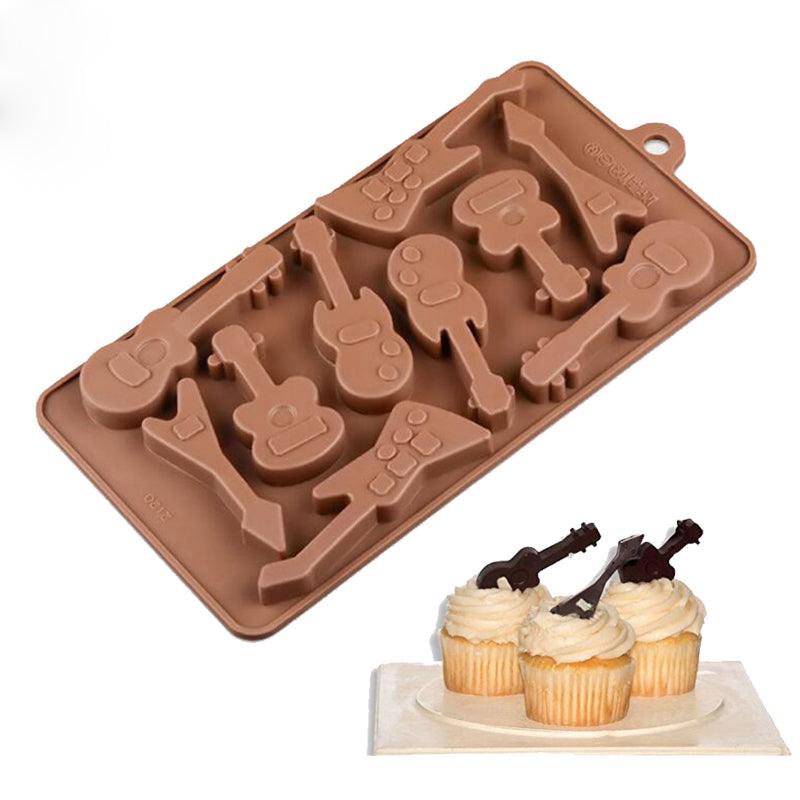 Gitarre Pralinen Schokoladen form - Tortendekoshop