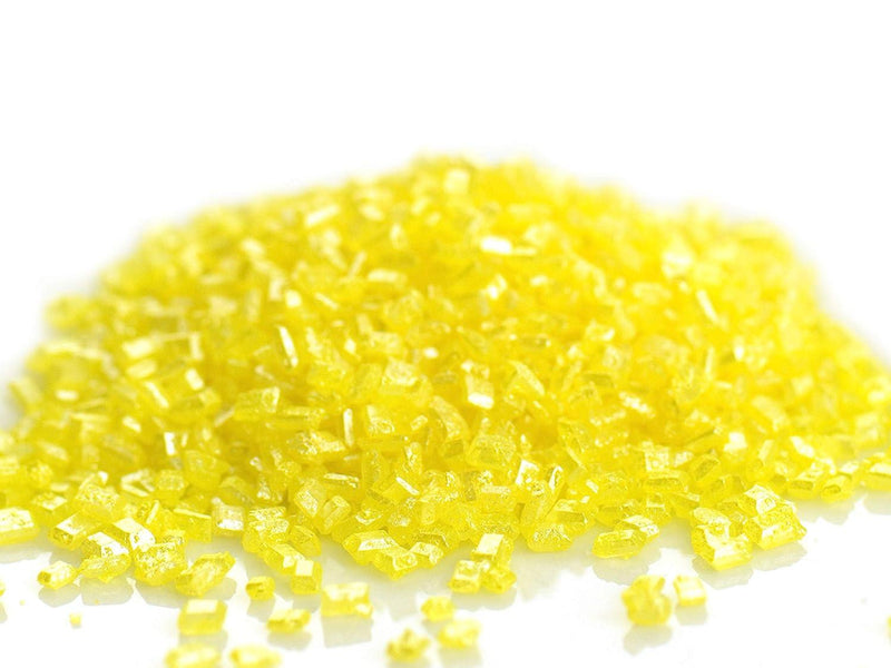 Glimmer Zucker gelb, 1kg - Tortendekoshop