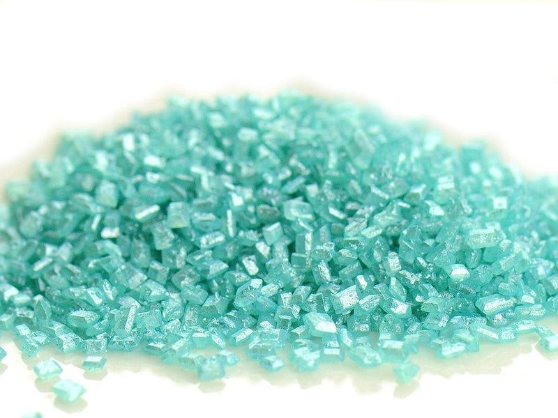Glimmer Zucker türkis, 1kg - Tortendekoshop