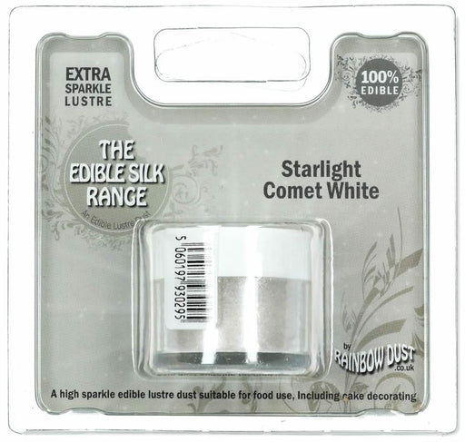Glitzer Farbpulver Starlight weiß, 3g - Tortendekoshop