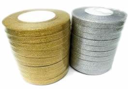 Glitzer Schleifenband, 1 cm - Tortendekoshop