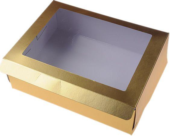 Gold Cupcake Schachten,30x30cm - Tortendekoshop