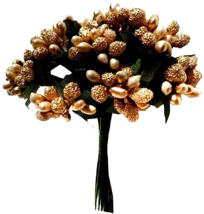 Gold Knospe Deko Blumen - Tortendekoshop
