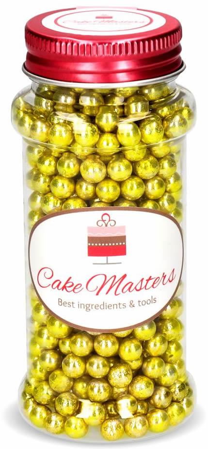 Goldperlen klein, Zucker Deko, 100g - Tortendekoshop