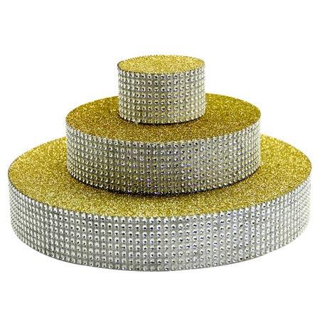 Gold Styropor Stand mit Glitzer - Tortendekoshop