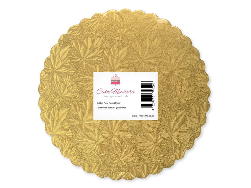 Gold Tortenunterlage, 10cm ,10 Stück - Tortendekoshop