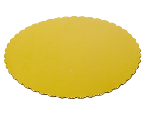Gold Tortenunterlage Rund, 30cm - Tortendekoshop