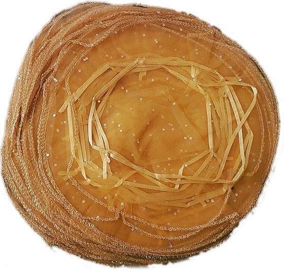Gold Tüllbeutel Zweizeitig - Tortendekoshop
