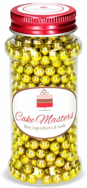 Goldperlen groß, Zucker Deko, 100g - Tortendekoshop