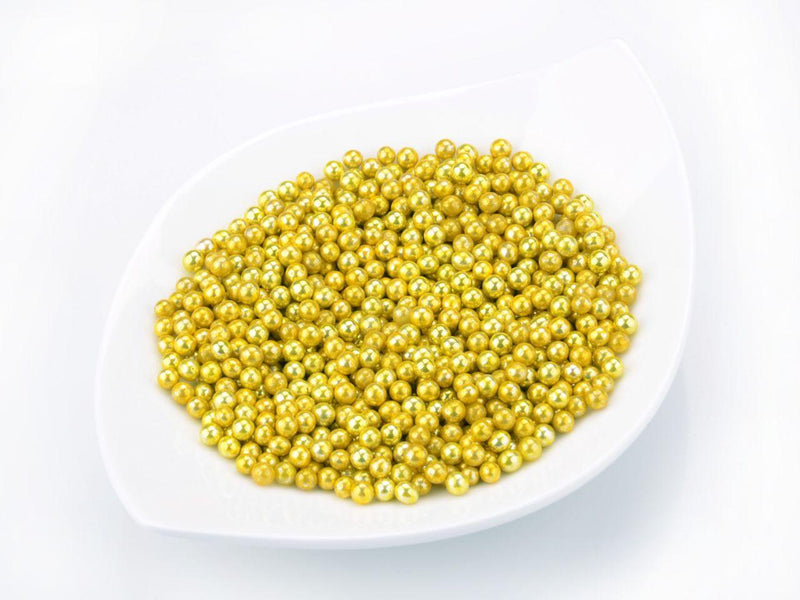 Goldperlen klein, Zucker Deko, 100g - Tortendekoshop