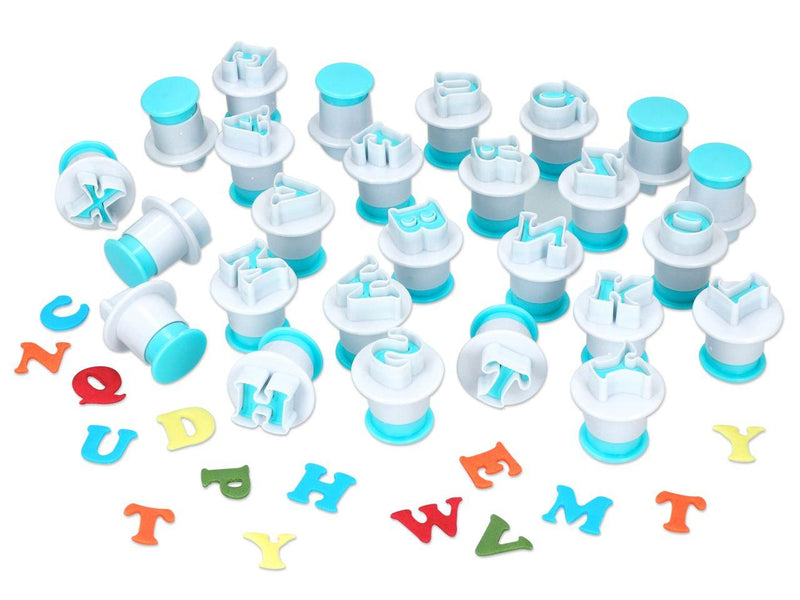 Grossbuchstaben Ausstecher Stempel Set - Tortendekoshop