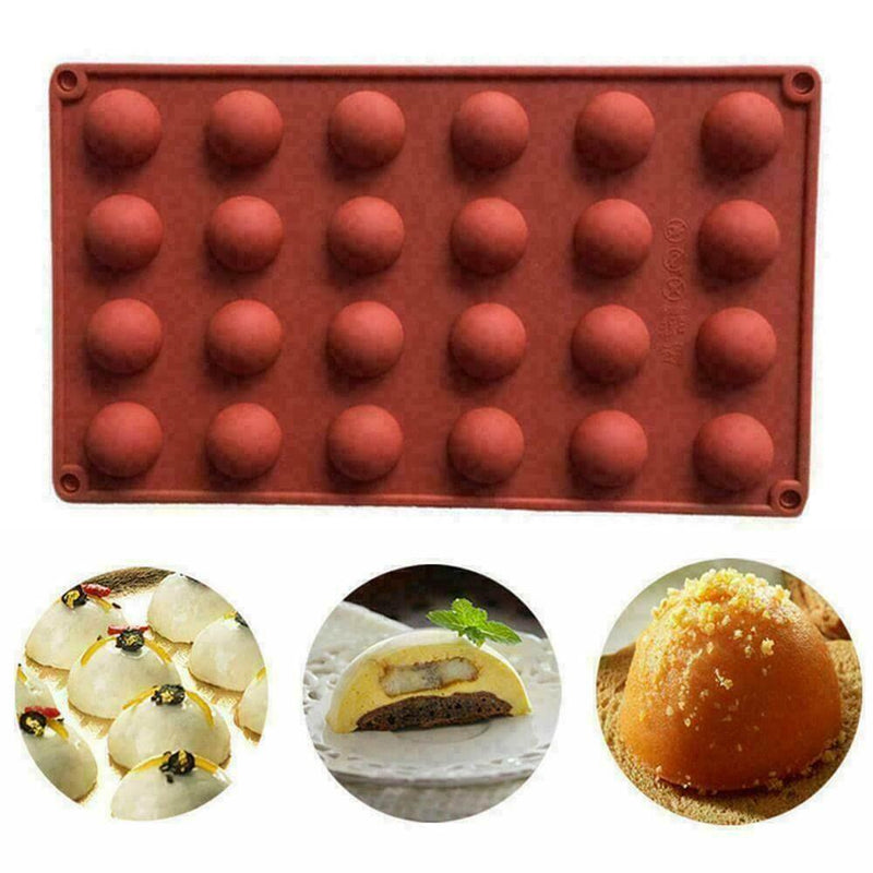 Ball Förmige Pralinen Schokoladen Silikonform - Tortendekoshop