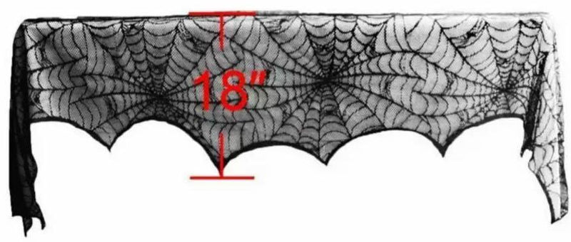 Halloween Spinnweben Strucktur Stoff Party Deko - Tortendekoshop