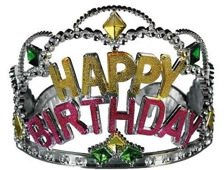 Happy Birthday Party Krone - Tortendekoshop