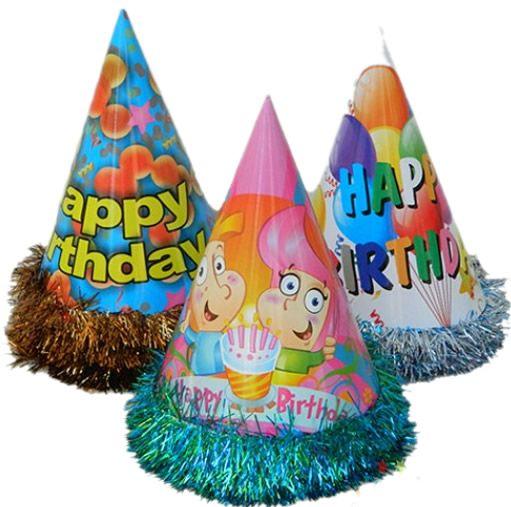 Happy Birthday Partyhüte - Tortendekoshop