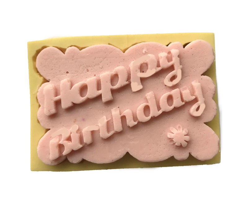 Happy Birthday Silikonform, Rechteckig - Tortendekoshop
