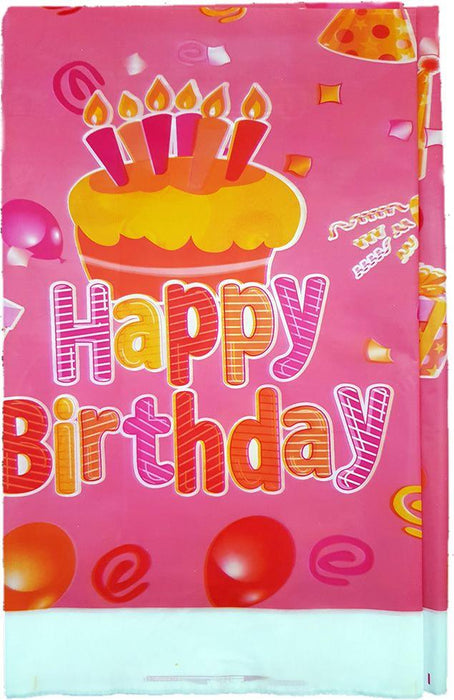 Happy Birthday Tischdecke pink - Tortendekoshop