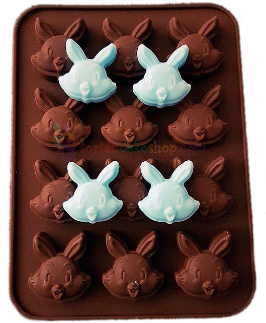 Hase Pralinen Schokoladen Silikonform - Tortendekoshop