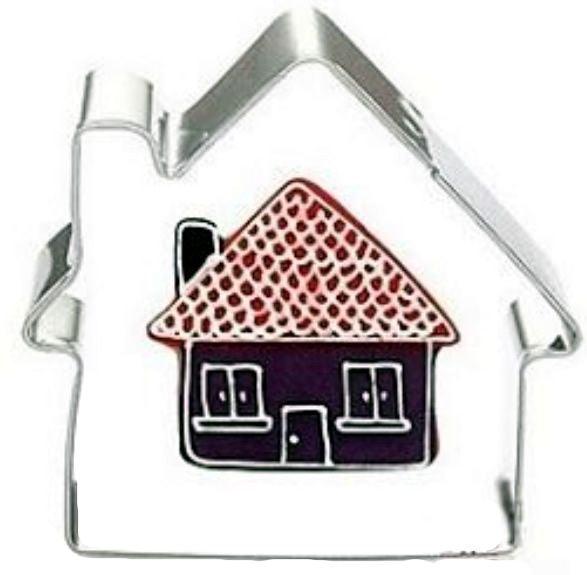 Haus Ausstechform, Edelstahl - Tortendekoshop
