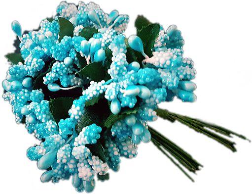Hellblau Knospe Deko Blumen - Tortendekoshop