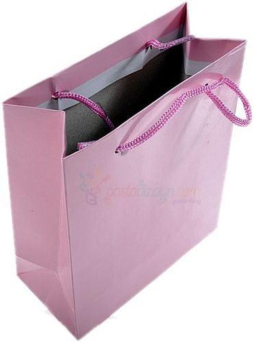 Hellrosa Karton Geschenktüte, 17x22cm - Tortendekoshop